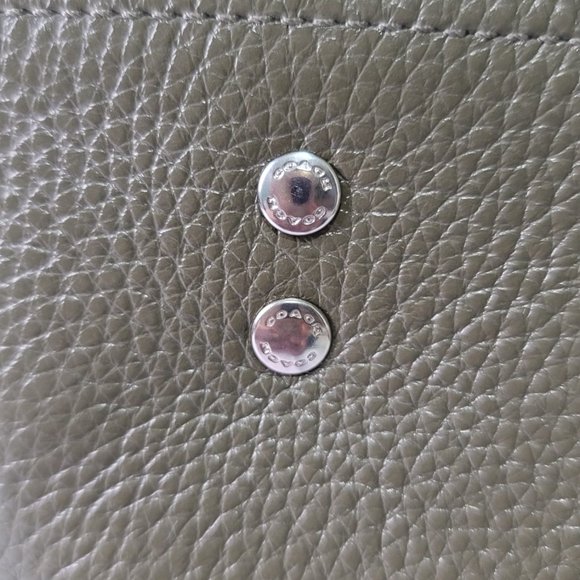 Coach Dempsey Olive Green Pebble Leather Tote - PRICE FIRM - Picture 7 of 12